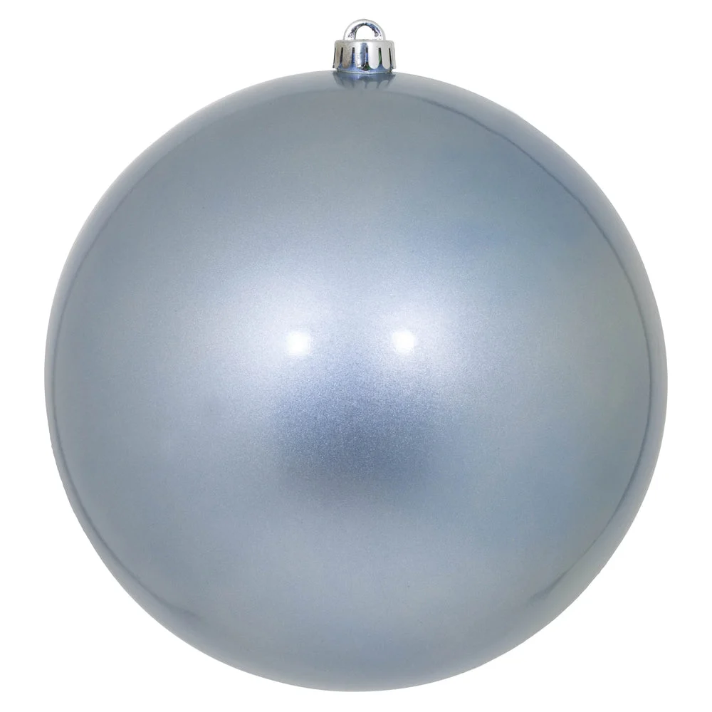 Vickerman N593029DCV 12" Periwinkle Candy Ball Ornament