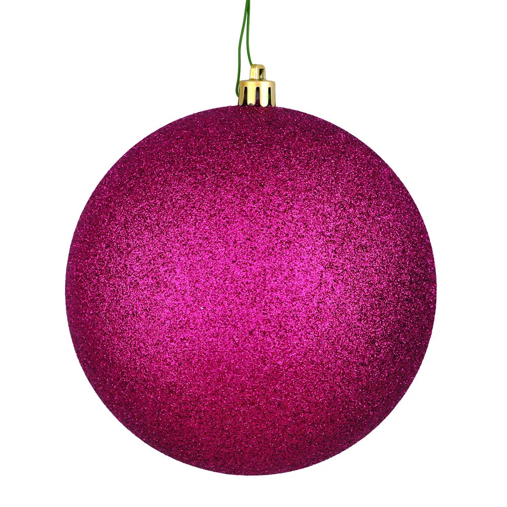 Vickerman N593021DG 12" Berry Red Glitter Ball Ornament