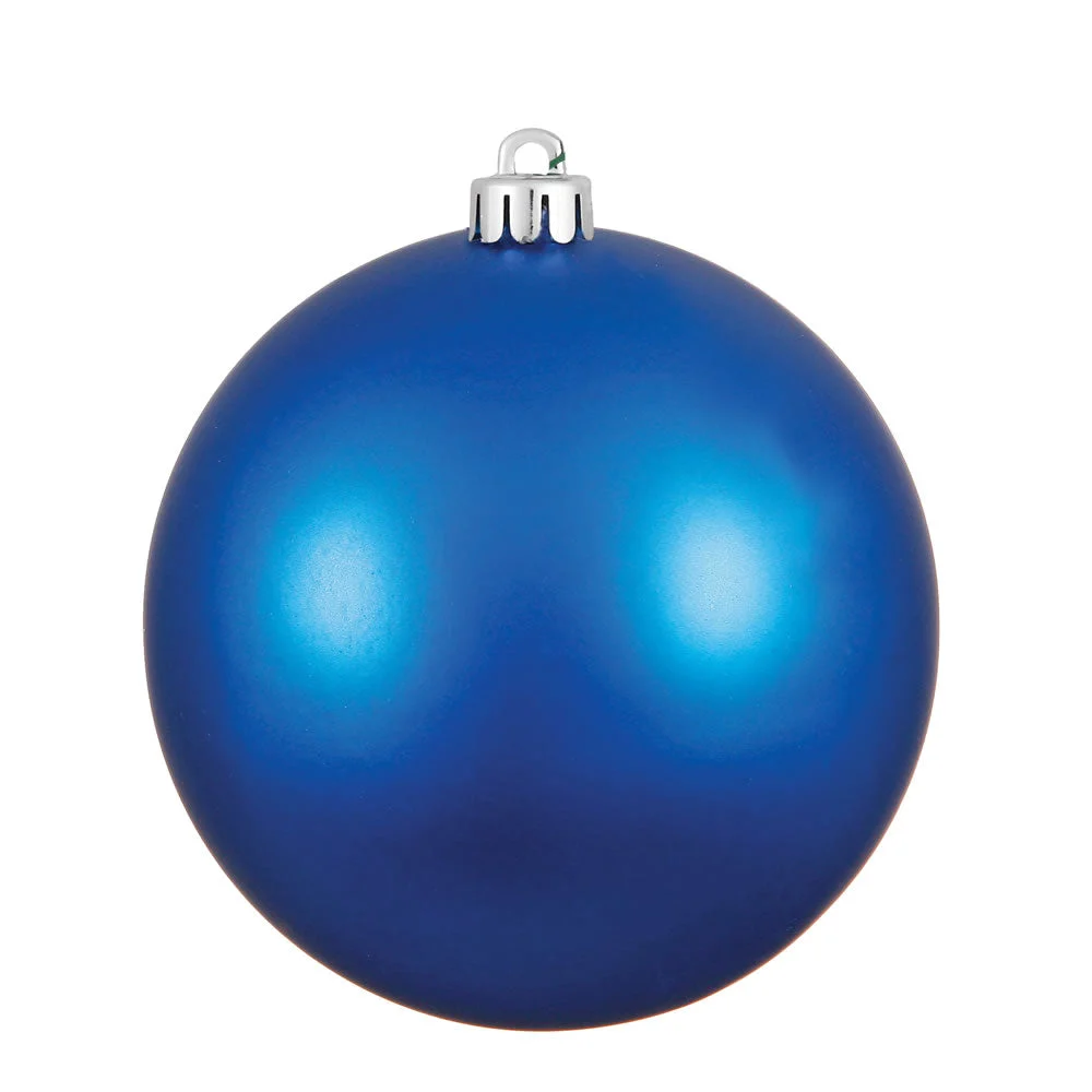 Vickerman N593002DMV 12" Blue Matte Ball Ornament