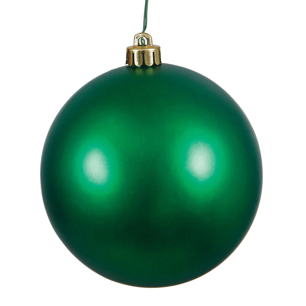 Vickerman N593024DMV 12" Emerald Matte Ball Ornament