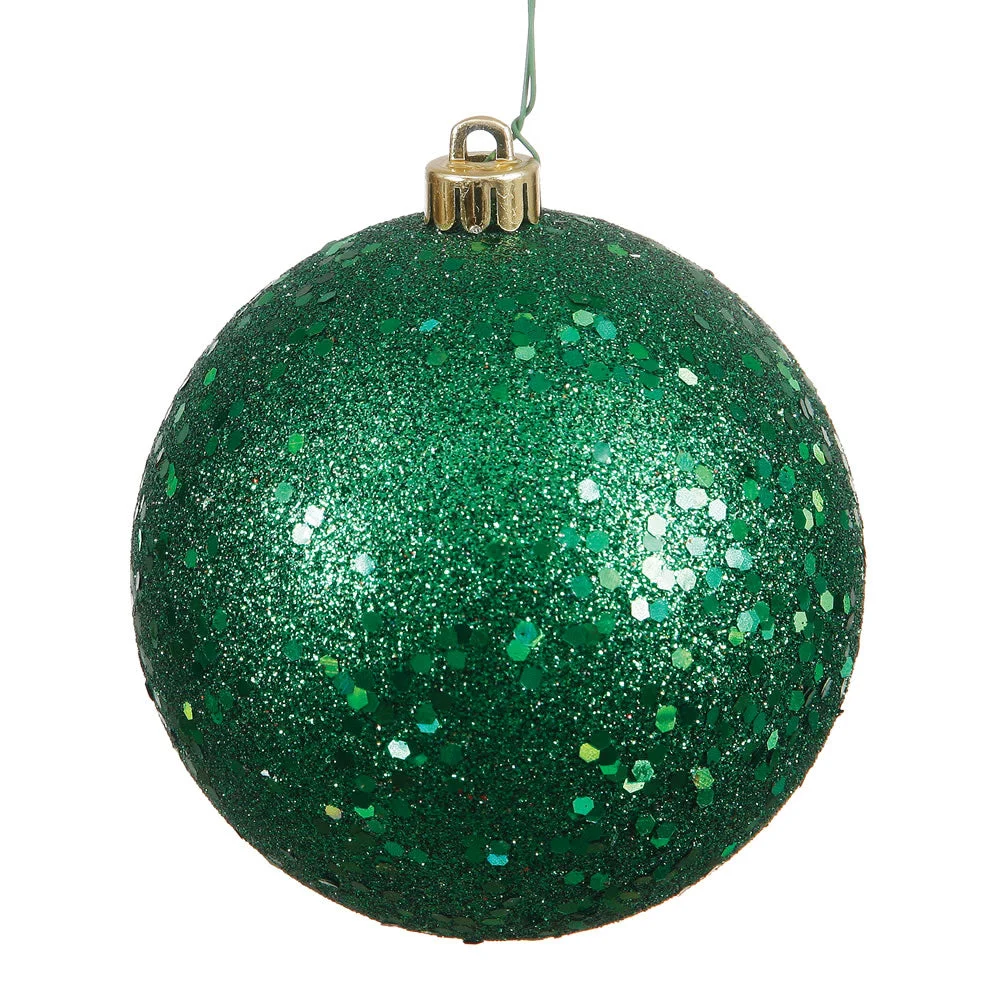 Vickerman N593024DQ 12" Emerald Sequin Ball Ornament