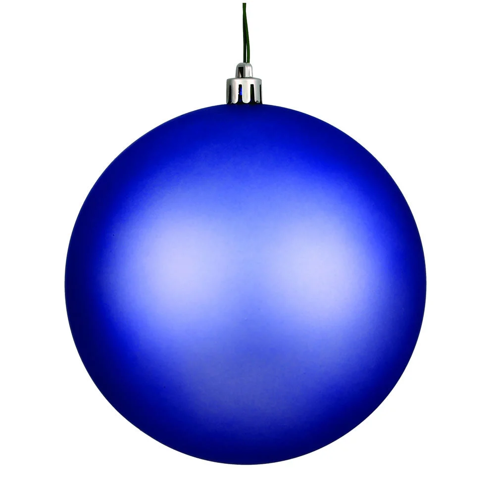 Vickerman N593029DMV 12" Periwinkle Matte Ball Ornament