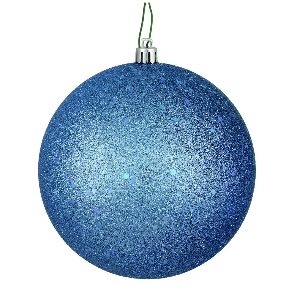 Vickerman N593029DQ 12" Periwinkle Sequin Ball Ornament