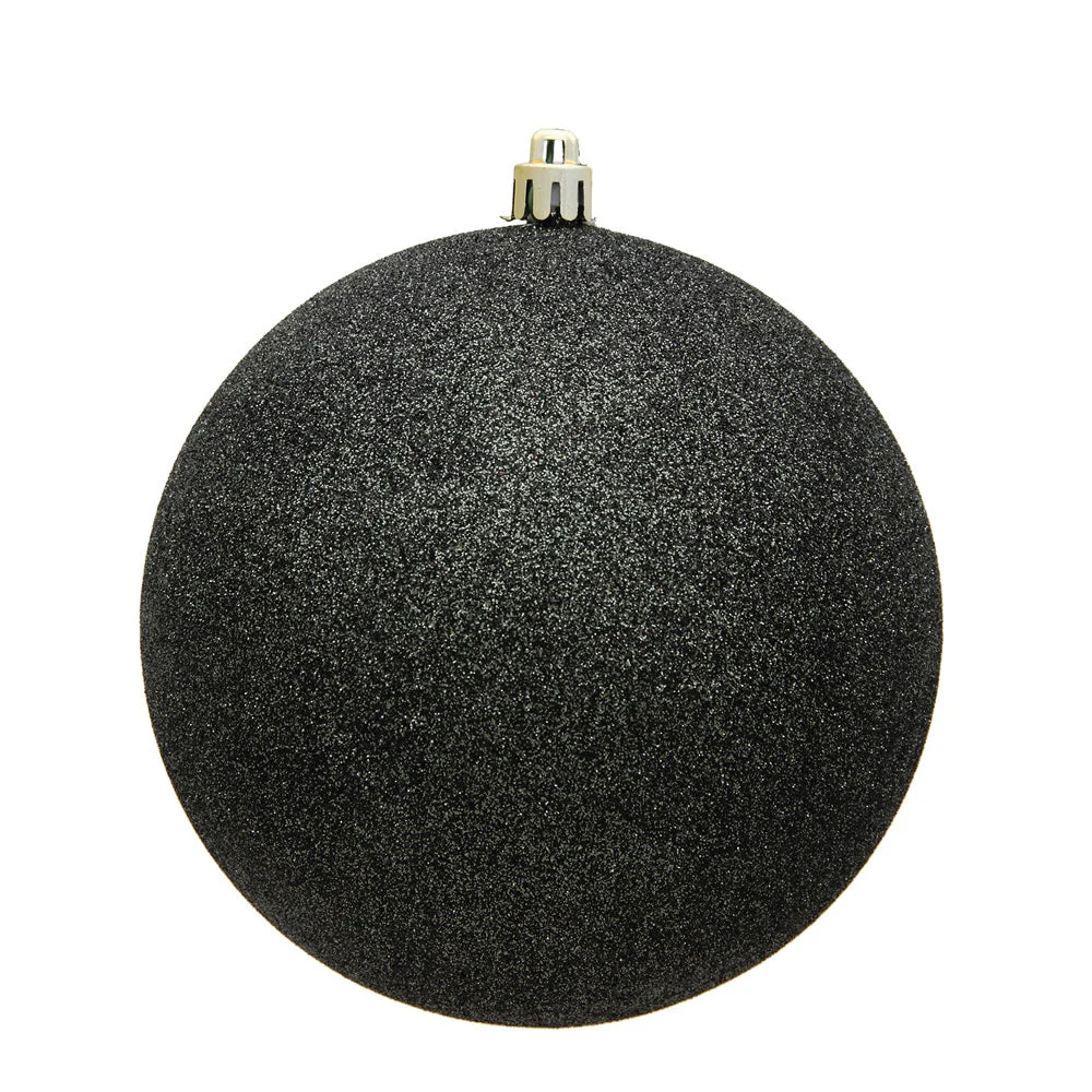 Vickerman N592584DG 10" Gunmetal Glitter Ball Ornament
