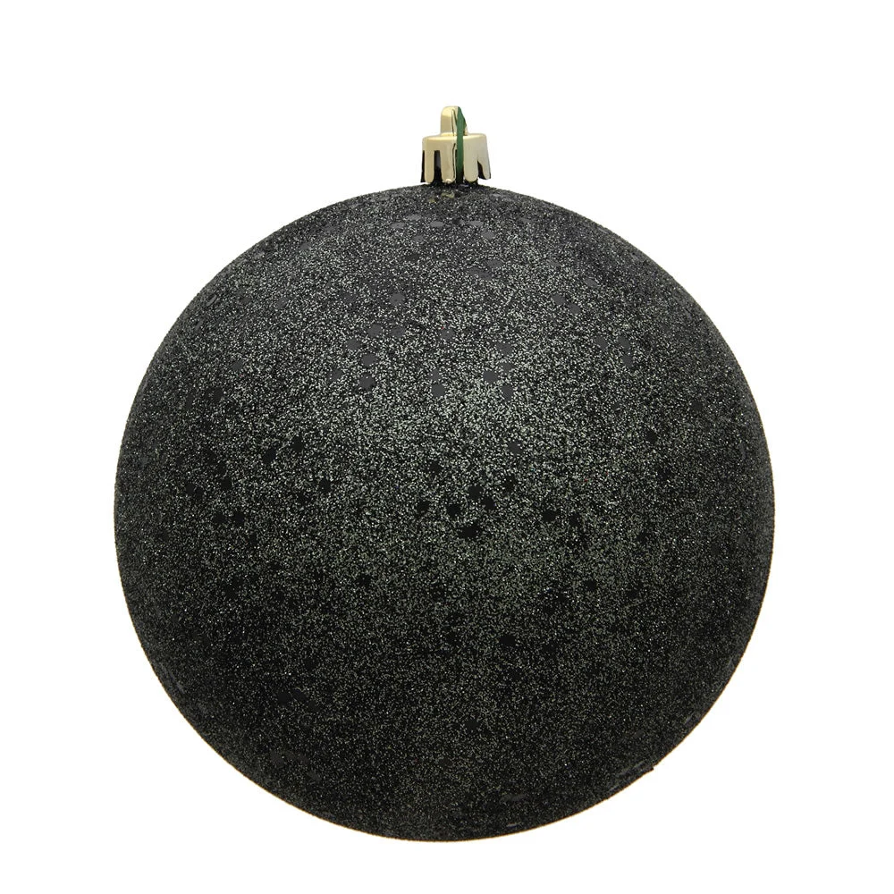 Vickerman N592584DQ 10" Gunmetal Sequin Ball Ornament