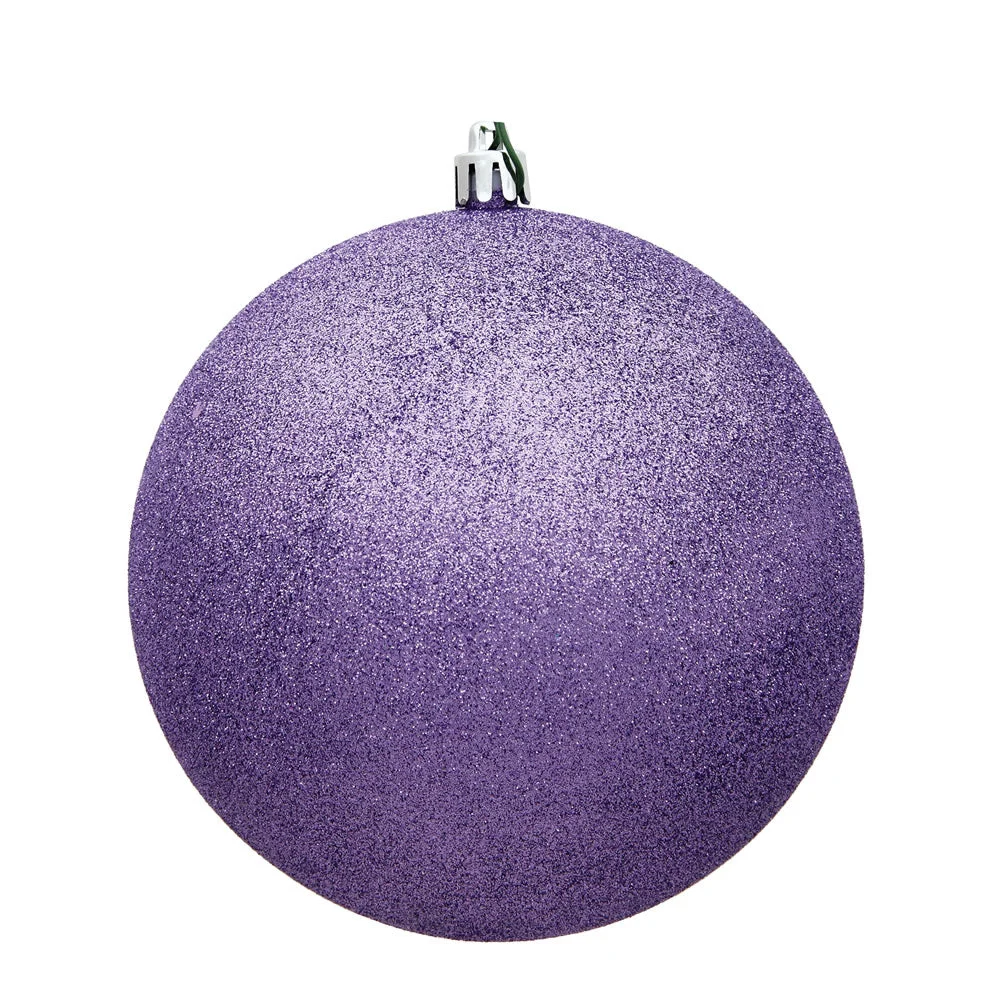 Vickerman N592586DG 10" Lavender Glitter Ball Ornament