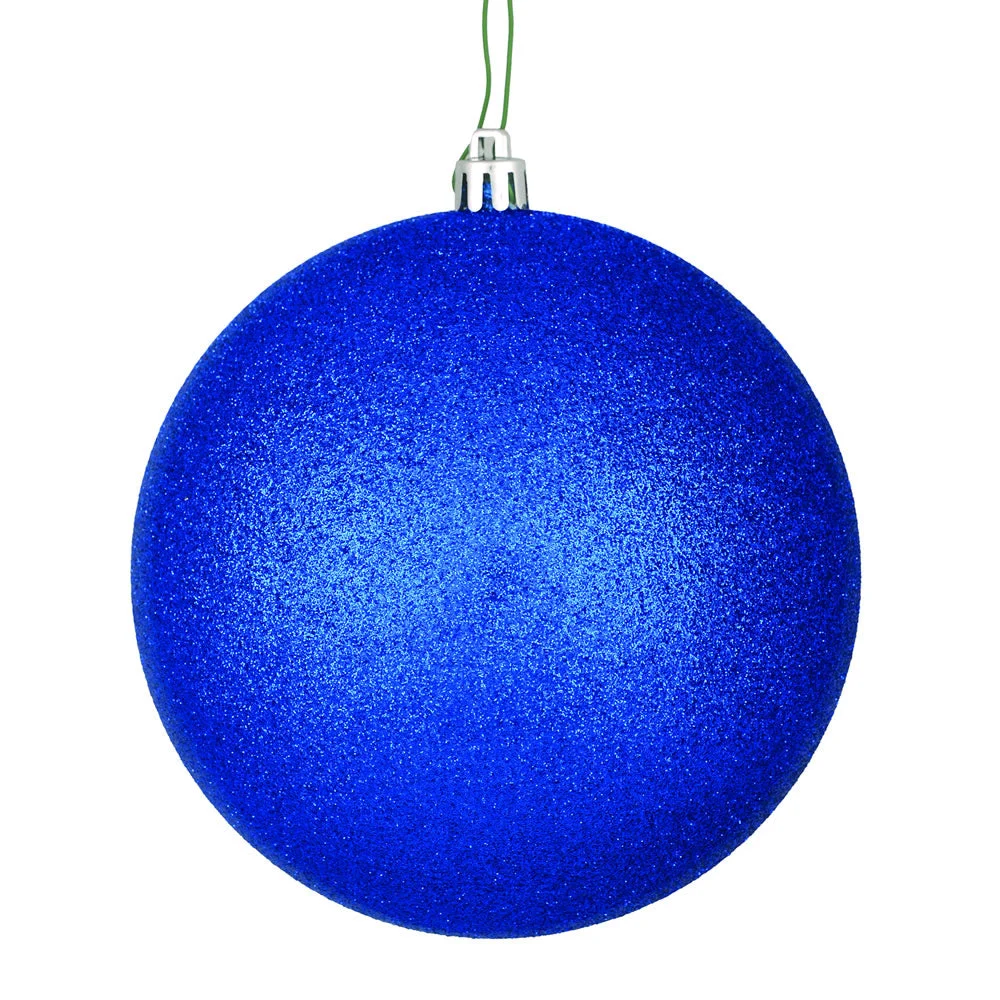 Vickerman N593031DG 12" Midnight Blue Glitter Ball Ornament