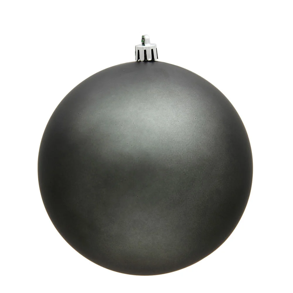 Vickerman N592587DMV 10" Pewter Matte Ball Ornament