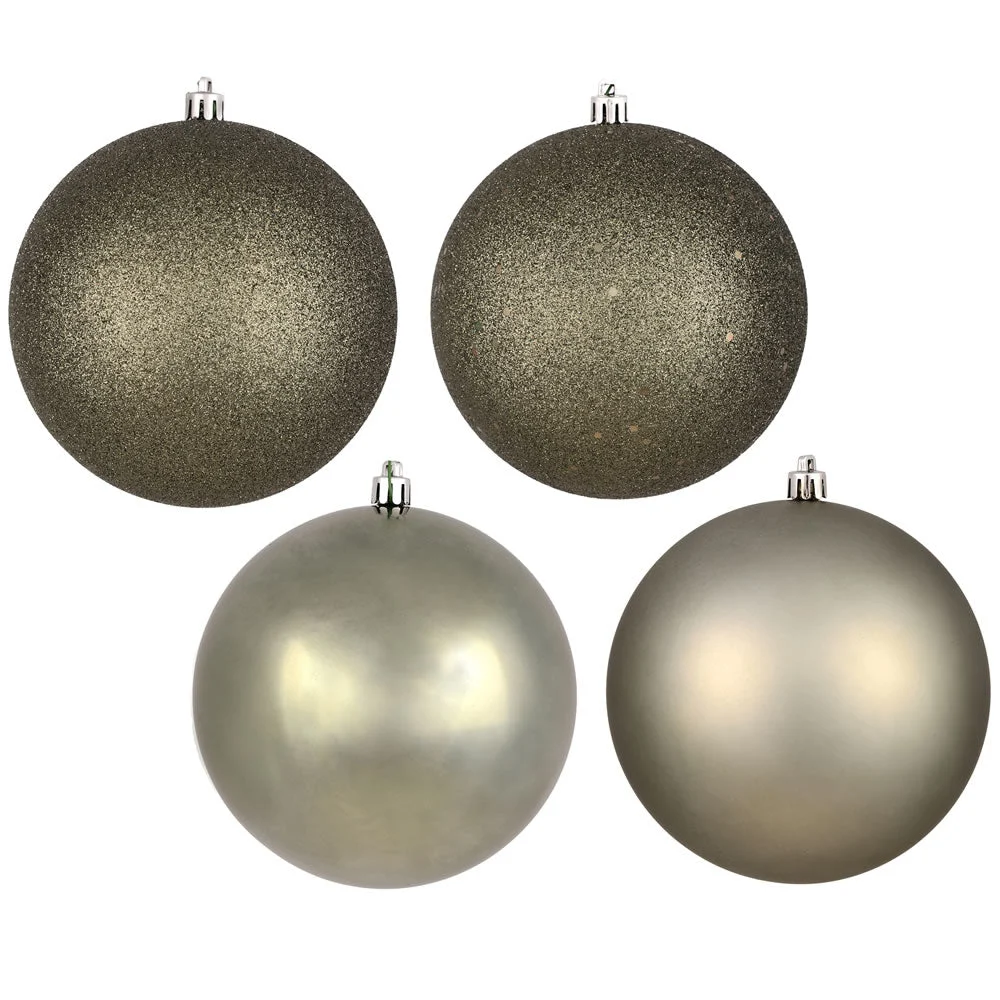 Vickerman N593023DA 12" Wrght Iron 4-Finish Ball Ornament Assortment 4 Per Bag