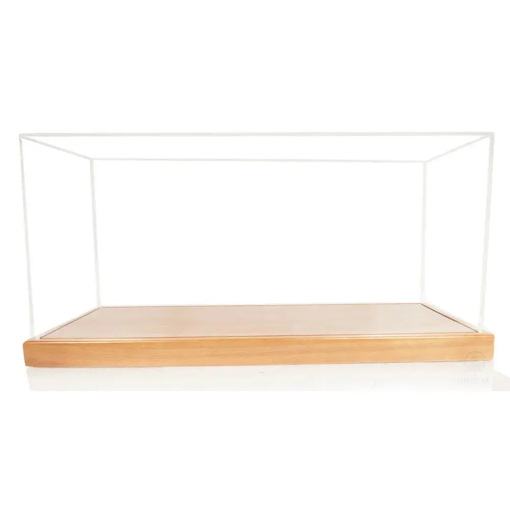 Display Case for Midsize Speedboat – 13.25 in – Hardwood Frame with Plexiglass Panels By Old Modern Handicrafts