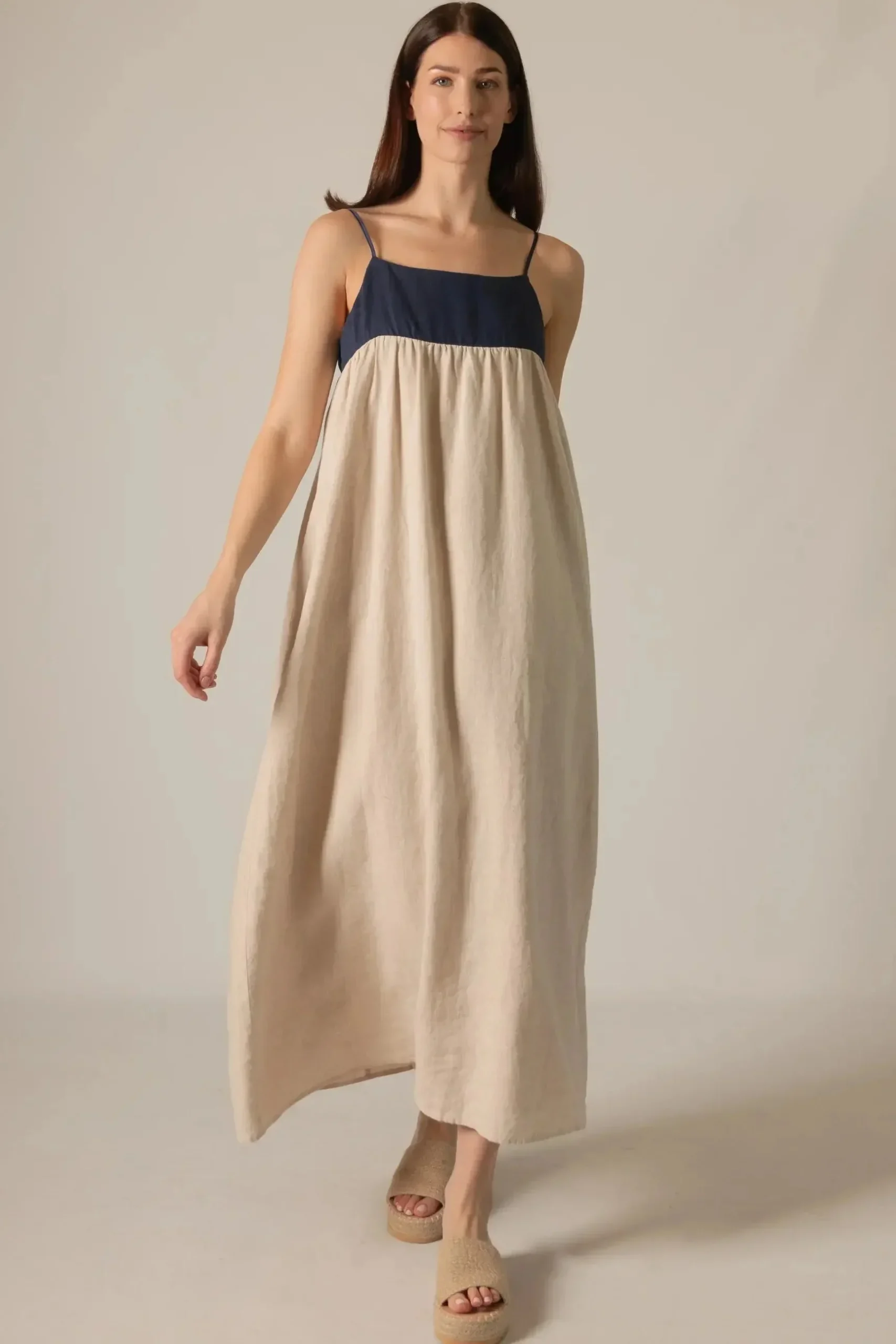 Willa 100% Linen Maxi Dress