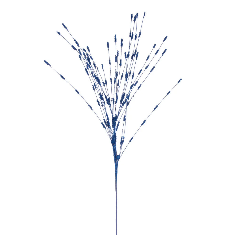 Vickerman QG221902 36" Blue Berry Glitter Spray 6 Per Bag.