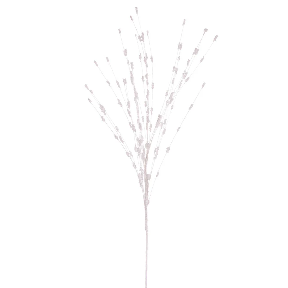 Vickerman QG221911 36" White Berry Glitter Spray 6 Per Bag.