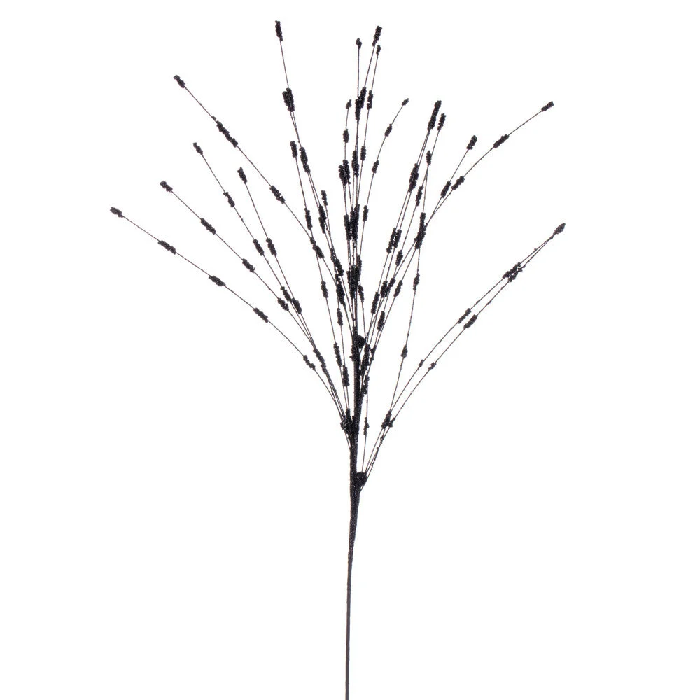 Vickerman QG221917 36" Black Berry Glitter Spray 6 Per Bag.