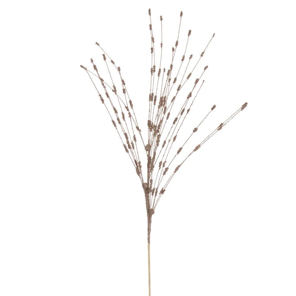 Vickerman QG221938 36" Champagne Berry Glitter Spray 6 Per Bag.