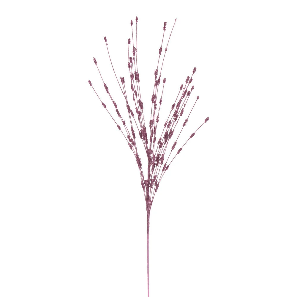 Vickerman QG221979 36" Pink Berry Glitter Spray 6 Per Bag.