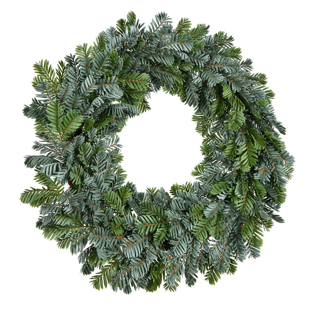 Vickerman RY191024 24" Green Medford Pine Artificial Christmas Wreath Unlit