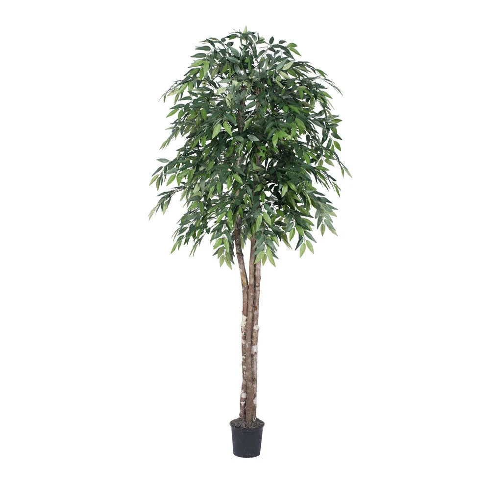 Vickerman TDX1470-07 7' Artificial Green Smilax Deluxe Black Plastic Pot