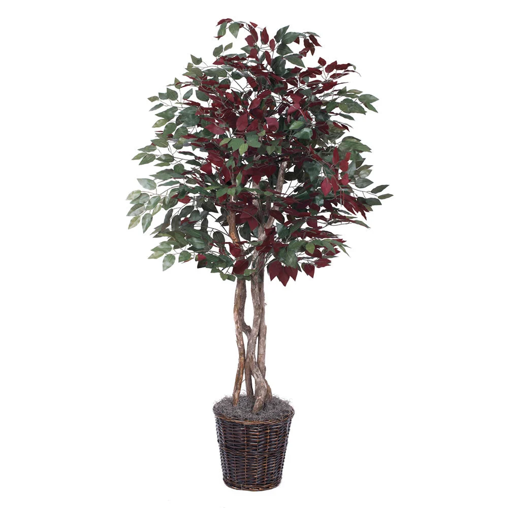 Vickerman TEX0360 6' Artificial Capensia Executive Rattan Basket.