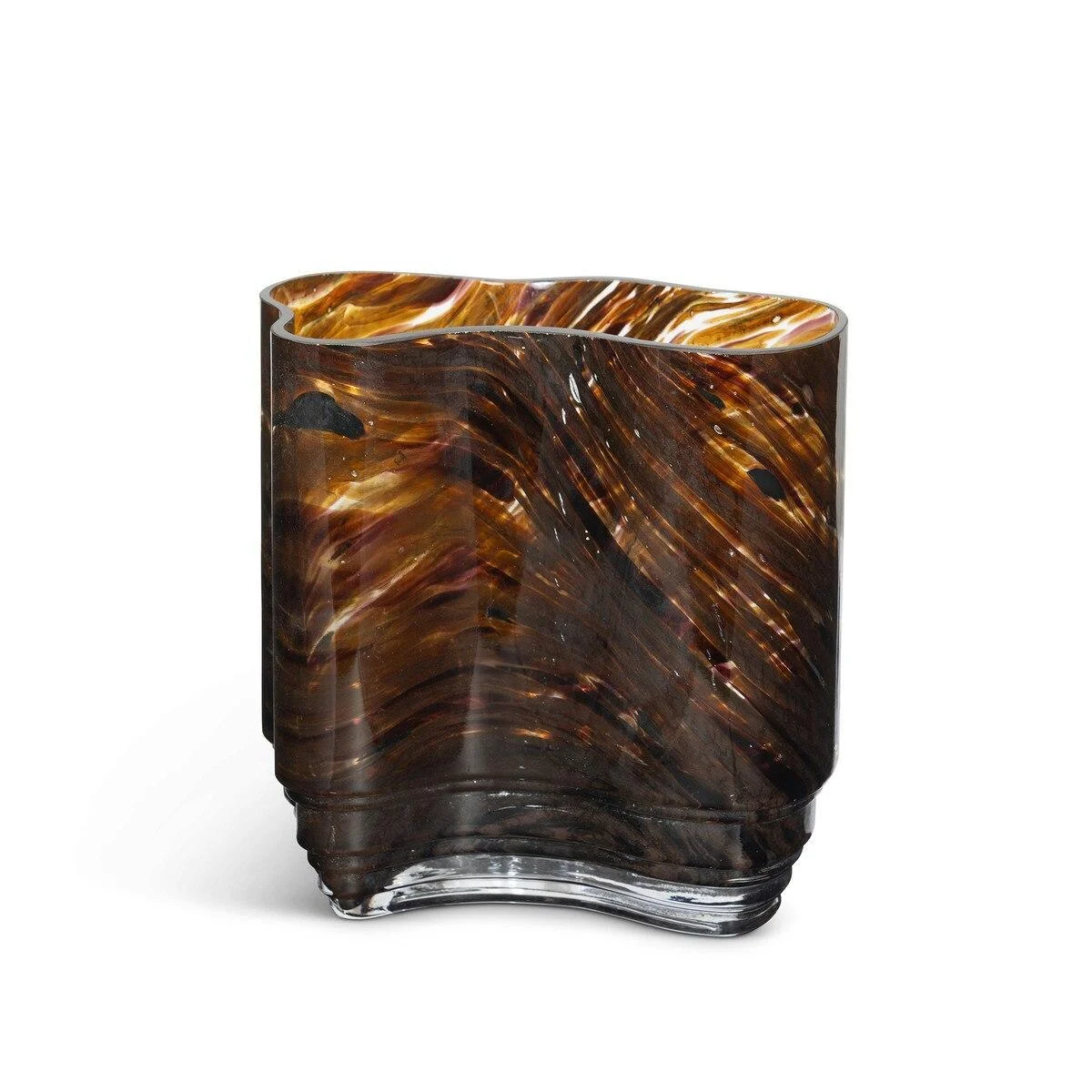 Organic Shaped Tortoise Glass Vase