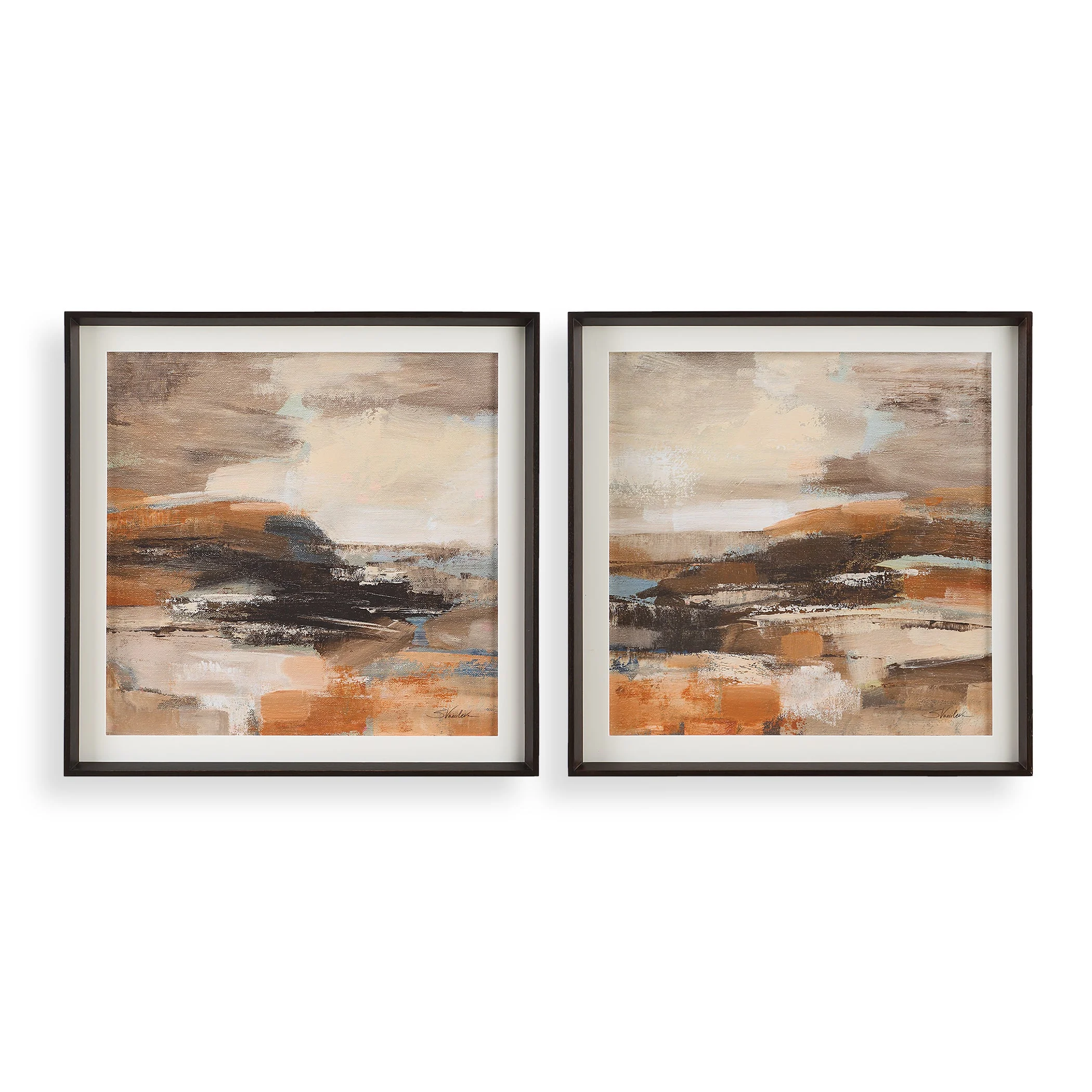 Cinnamon Shore Framed Prints // Set of 2