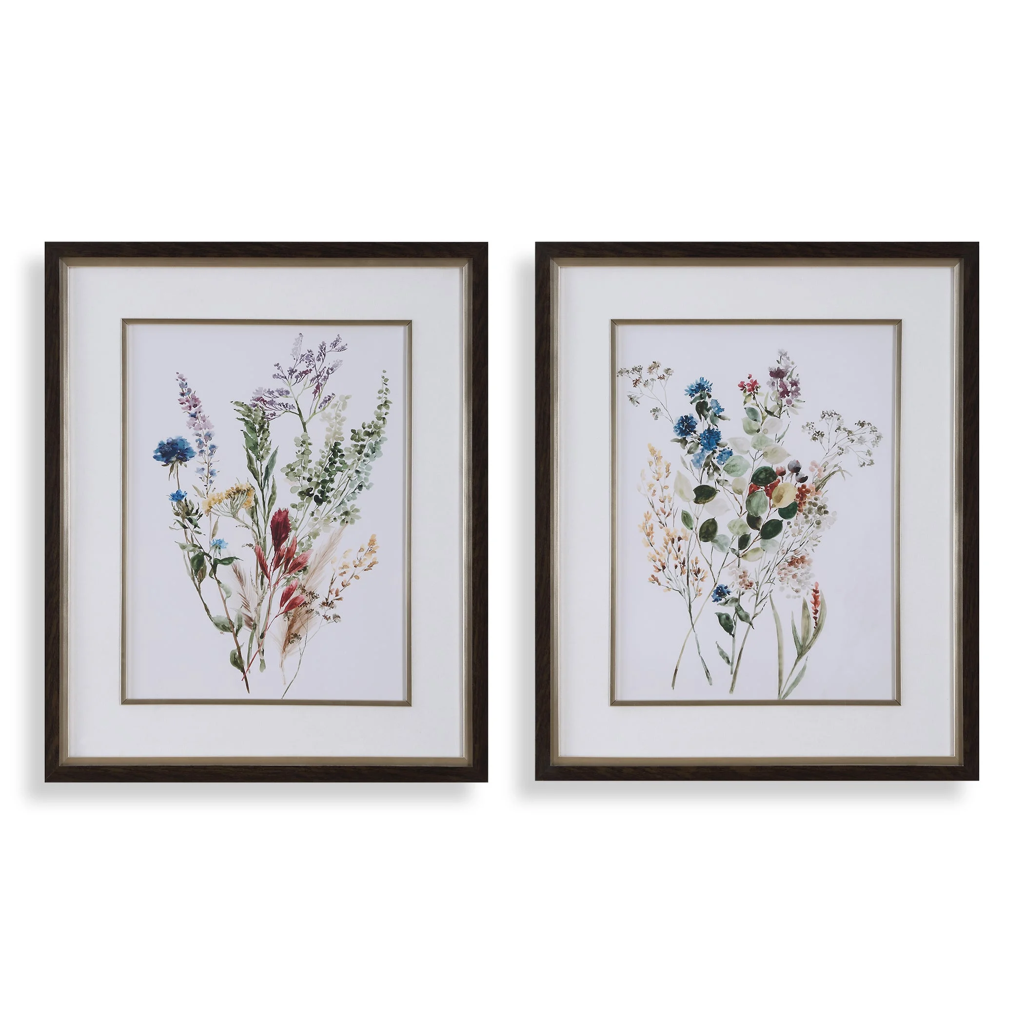 Delicate Flowers Framed Prints // Set of 2