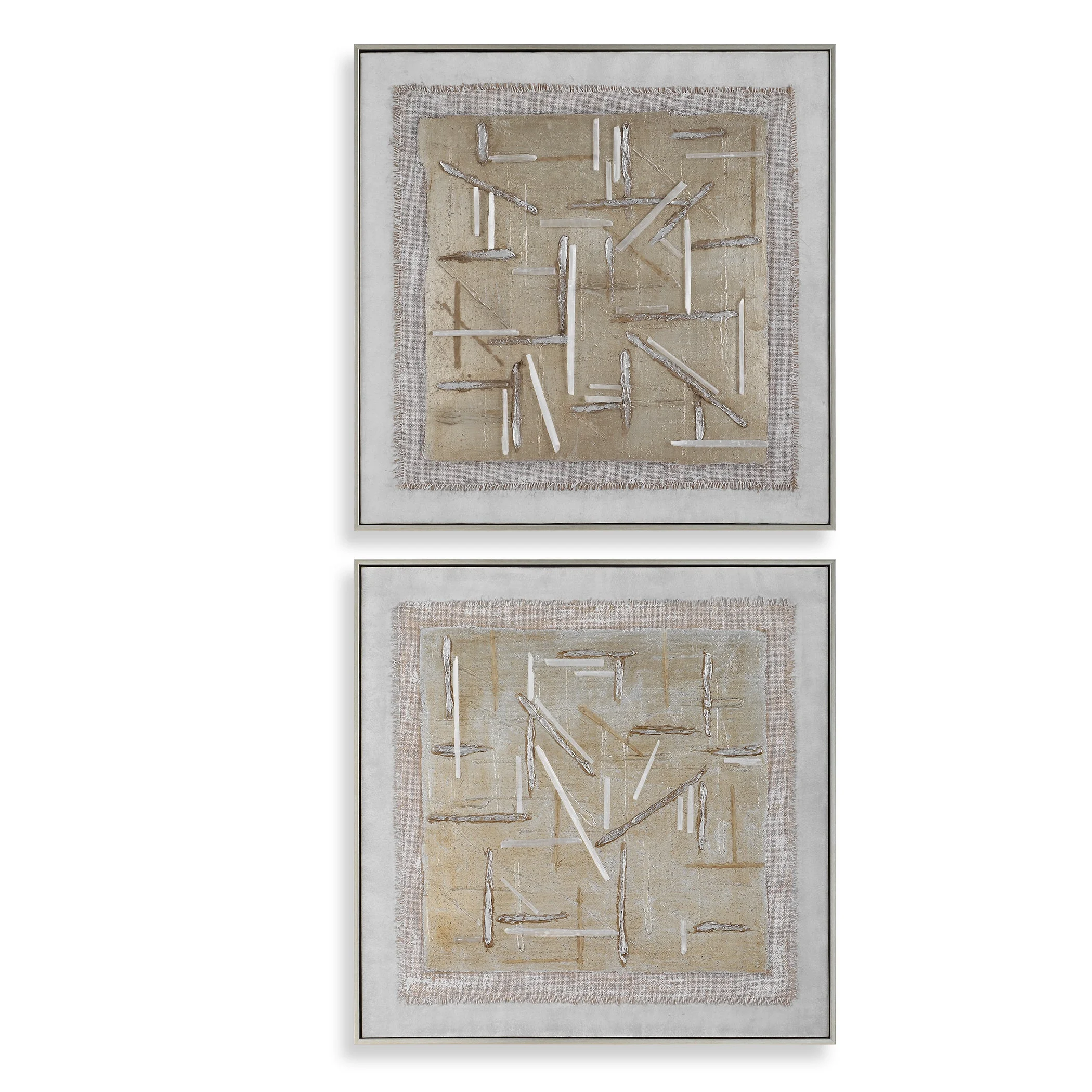 Unpredictable Hand Painted Canvases // Set of 2