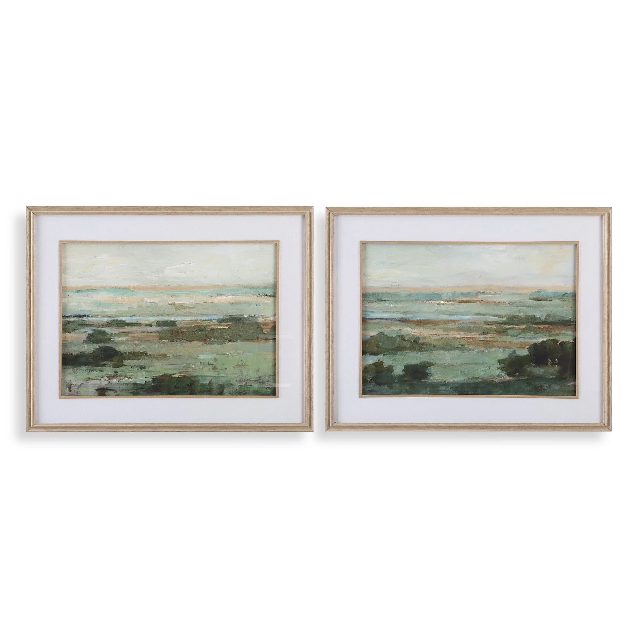 Warm Valley Framed Prints // Set of 2