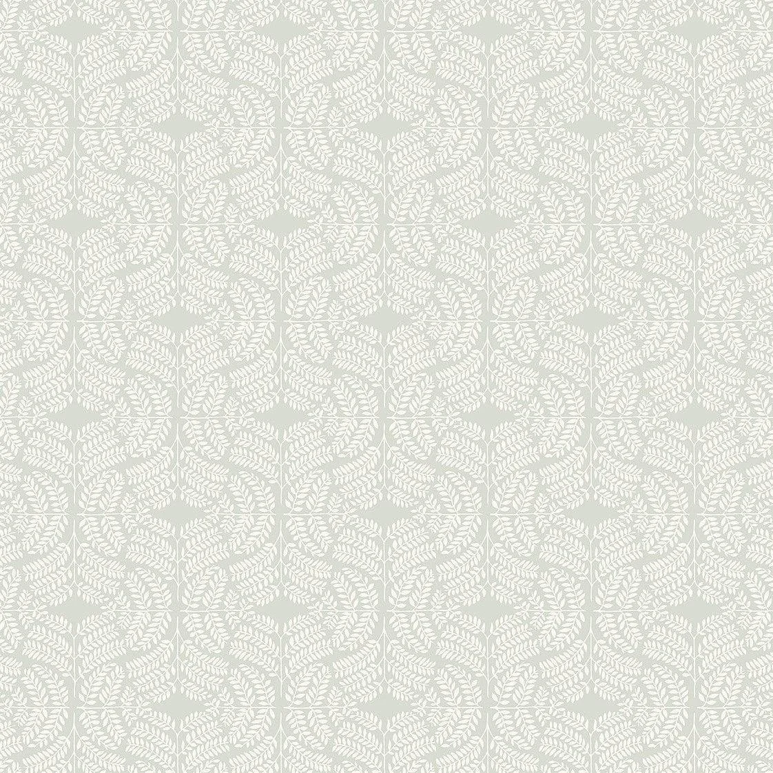Fern Tile Wallpaper // Light Grey