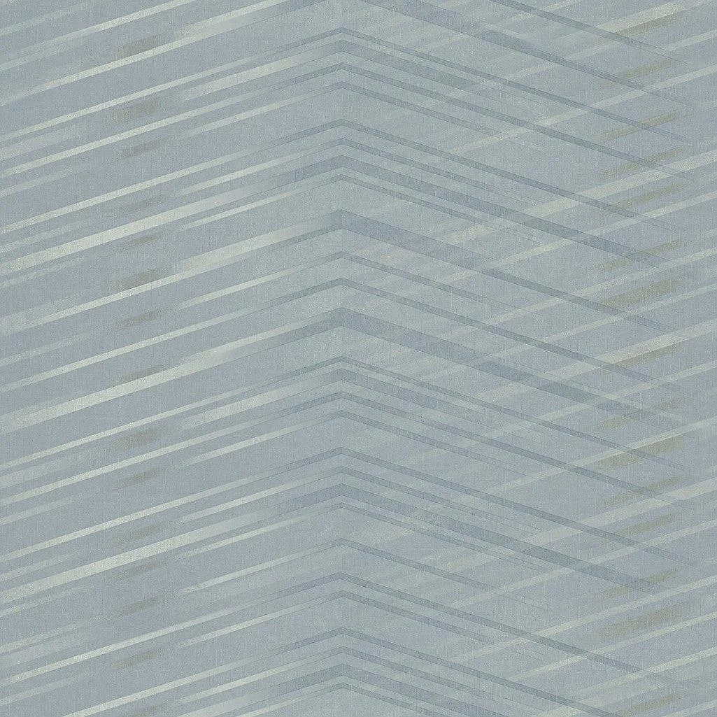 Glistening Chevron Wallpaper // Smokey Blue