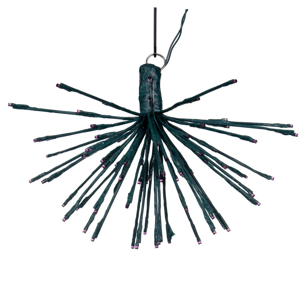 Vickerman X21G086 80Lt X 16" Green Starburst Purple 5Mm LED Lights.