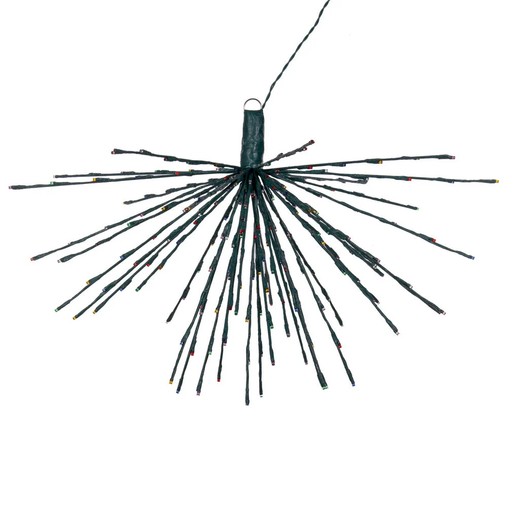Vickerman X21G240 240Lt X 32" Green Starburst Multi-Colored 5Mm LED Lights.