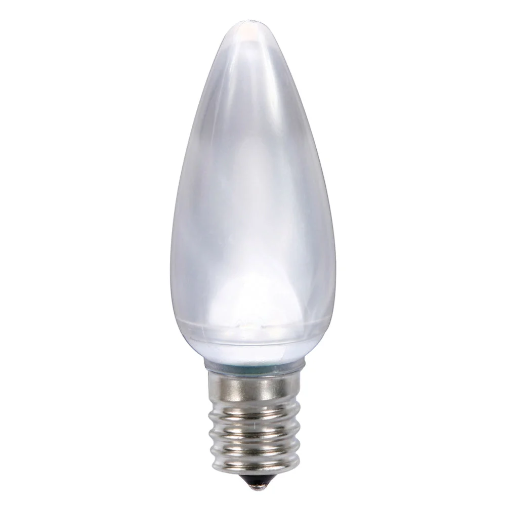 Vickerman XLEDSC95T-25 C9 Ceramic LED Cool White Twinkle Bulb Nickel Base 130V .96 Watts 25 Bulbs Per Pack