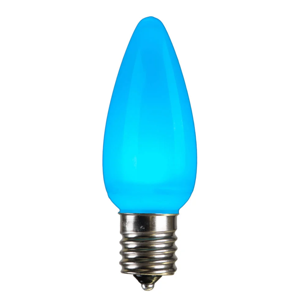 Vickerman XLEDSC9L-25 C9 Ceramic LED Teal Bulb Nickel Base 130V .96 Watts 5 Diodes 25 Bulbs Per Pack