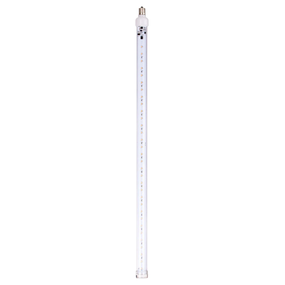 Vickerman XS24C100 5 Pack Of 24" Pink LED Snowfall Tube Bulb  64 Smd Doublesided Diodes C9-E17 Nickel Base