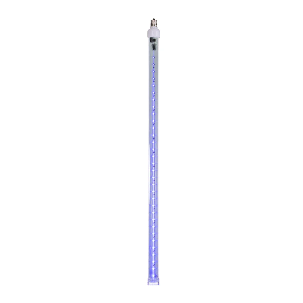 Vickerman XS24C92 5 Pack Of 24" Blue LED Snowfall Tube Bulb  64 Smd Doublesided Diodes C9-E17 Nickel Base