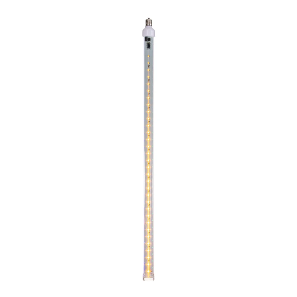 Vickerman XS24C97 5 Pack Of 24" Yellow LED Snowfall Tube Bulb C9-E17 Nickel Base.