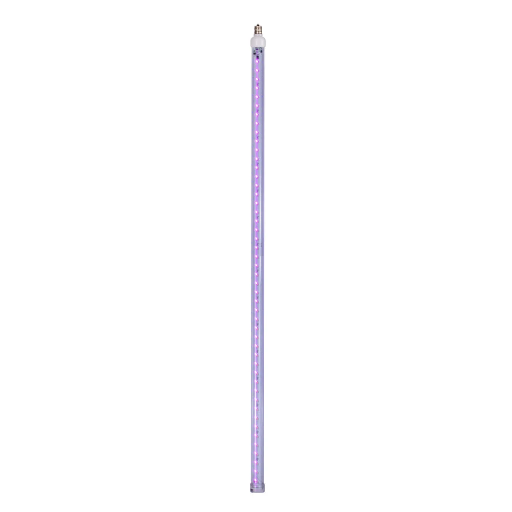 Vickerman XS36C100 5 Pack Of 36" Pink LED Snowfall Tube Bulb  96 Smd Doublesided Diodes C9-E17 Nickel Base
