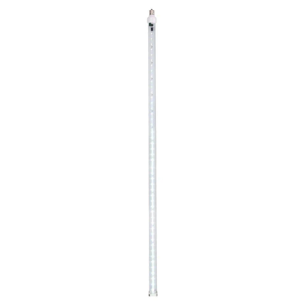 Vickerman XS36C99 5 Pack Of 36" Pure White LED Snowfall Tube Bulb C9-E17 Nickel Base.