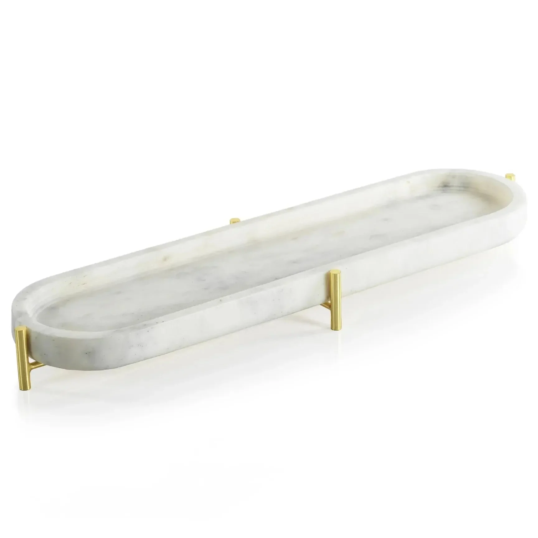 Palomar Marble Tray Gold Stand // 2 Sizes