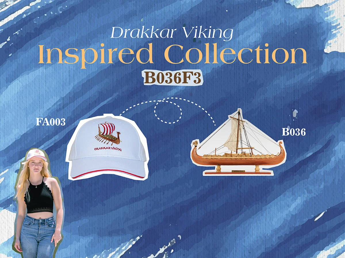 Drakkar Viking Model Ship – Wood Craft – 15 Inch Display Replica By Old Modern Handicrafts