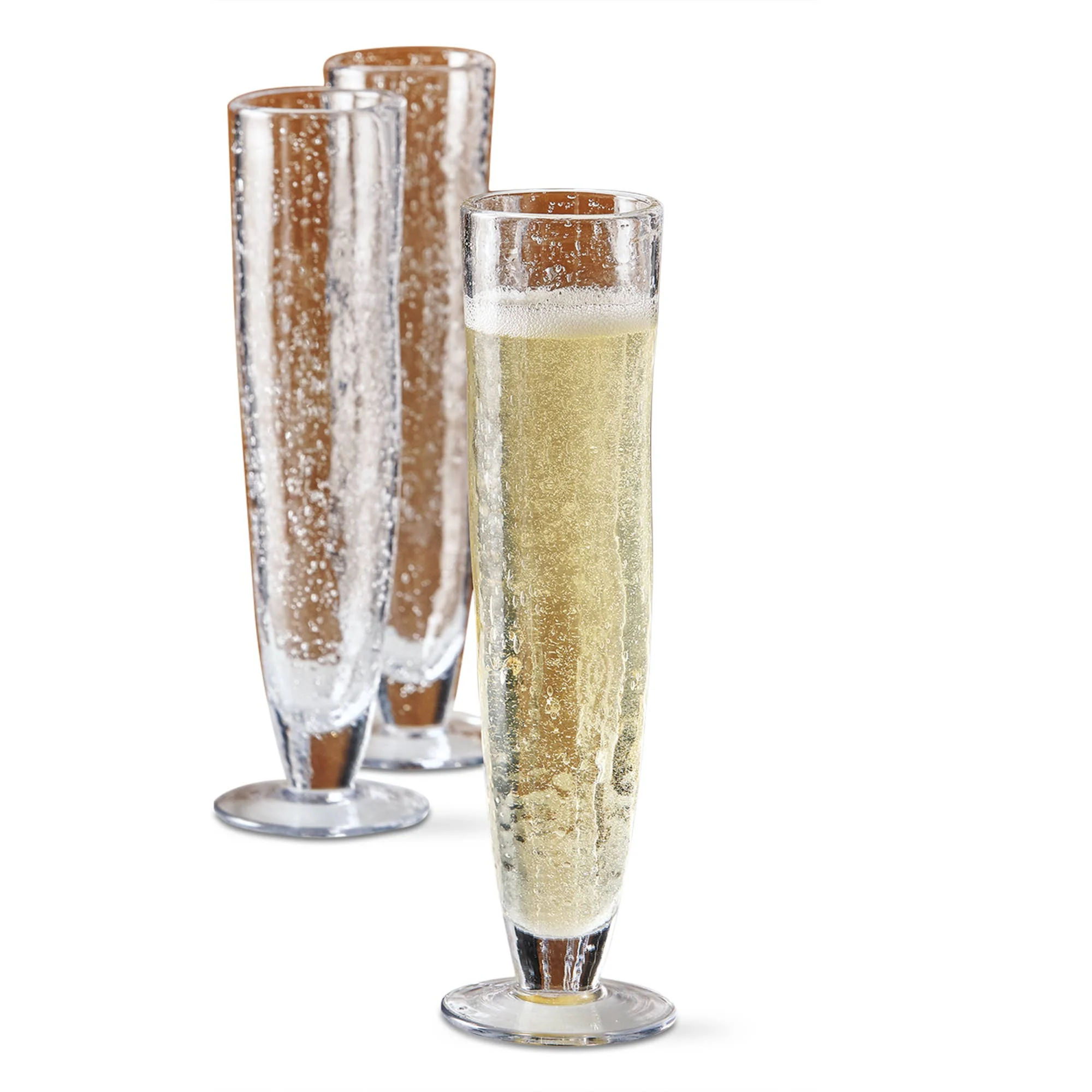 Bubble Champagne Flute - clear