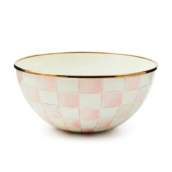 MacKenzie-Childs Rosy Check Small Everyday Bowl