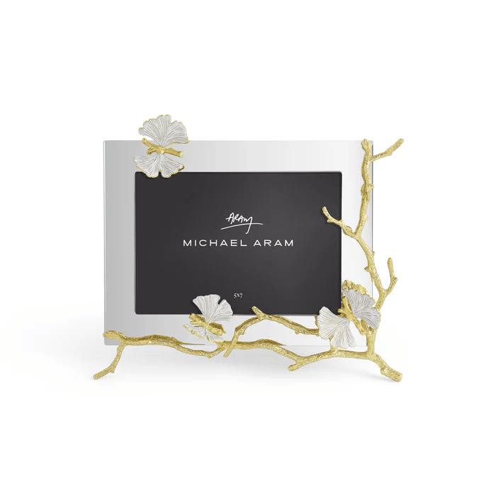 Michael Aram Butterfly Ginkgo Gold Reflective Frame - 5x7