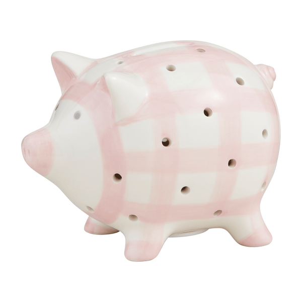 Mud Pie Pink Light-Up Piggy Bank