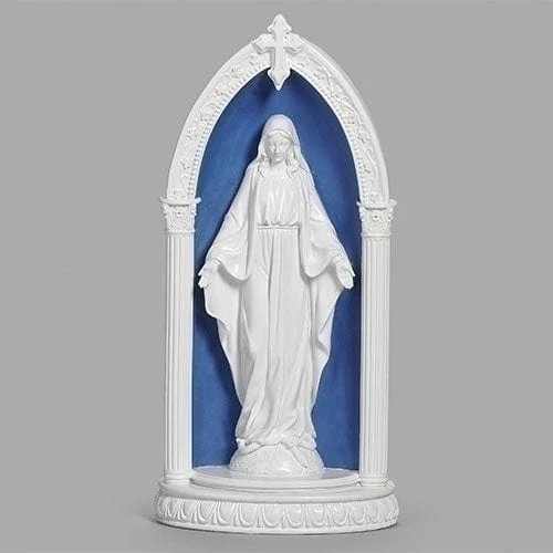 8.25"H LED OUR LADY OF GRACE IN ARCH DELLA ROBBIA