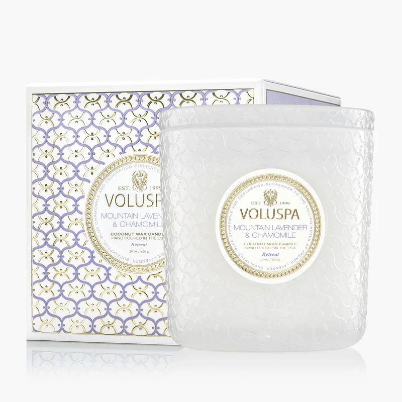 Voluspa Mountain Lavender & Chamomile Luxe Candle